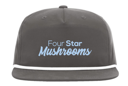Four Star Mushrooms Rope Hat - Blue